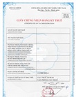 Giấy chứng nhận đăng ký thuế